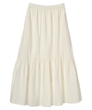 CRAFT STANDARD BOUTIQUE ティアードフレアスカート Ivory
