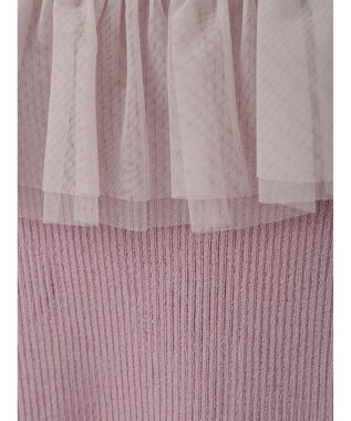 earth music&ecology デコルテチュールニットプルオーバー Dark Pink