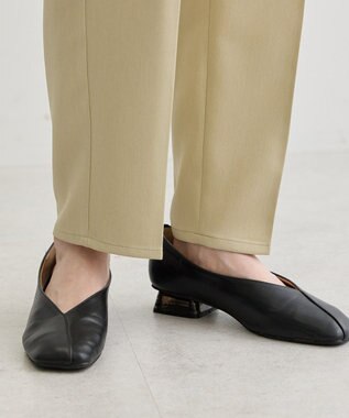 Green Parks きれいシルエットウエストＦＩＴテーパードパンツ Beige