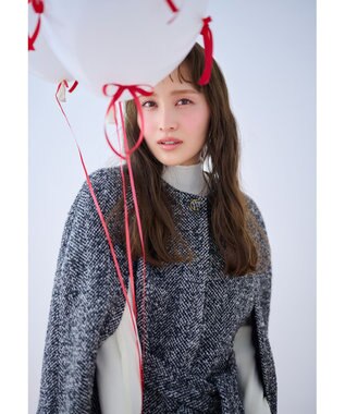 TOCCA 【消臭】SNOWBERRY POCKET TWEED ポンチョ ブラック系5