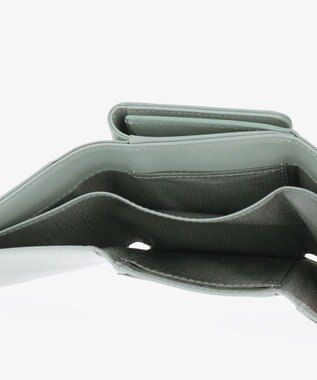 LANVIN en Bleu ヴィジュ 三つ折り財布 グレイッシュブルー