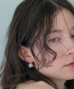 Phoebe 〈金属アレルギー対応〉ドームメタルフープピアス/シルバー　シンプル/大振り シルバー