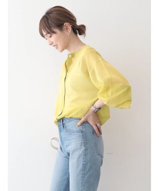 AMERICAN HOLIC 接触冷感２ＷＡＹシアーニットカーディガン Yellow