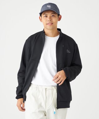 SHARE PARK MENS 【UVカット・吸水速乾・ストレッチ・軽量・アンチピリング 】ダンボールトラックジャケット（L・XLサイズ） ブラック系