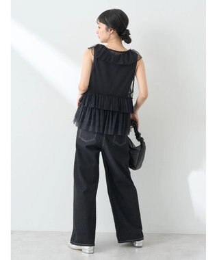 earth music&ecology チュールベスト Black