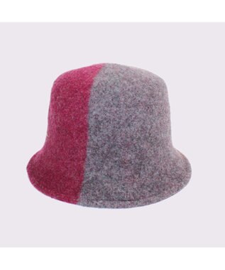 ATRENA 【日本製】FLUFFLY TRICOLOR ウールバケットハット ワイン