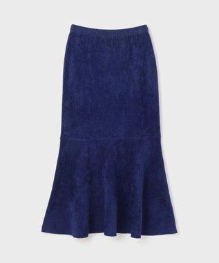 GRACE CONTINENTAL モールニットスカート ネイビー
