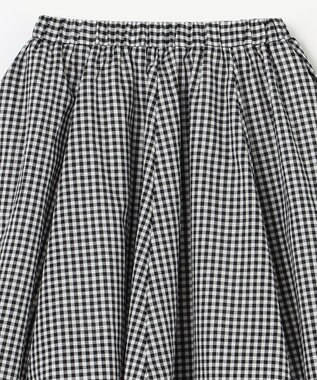 ANY KIDS シャンブレーライクスカート ブラック×ギンガム