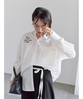 Te chichi ポイント刺繍シャツ