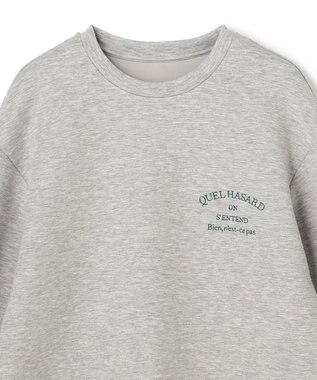 UNFILO BEAUTY FORM JERSEY 刺繍ロゴ プルオーバー TOPグレー