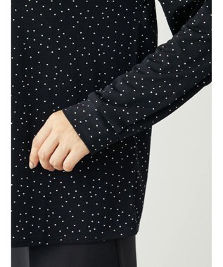 Green Parks ＢＰ　襟タック長袖ブラウソー Black