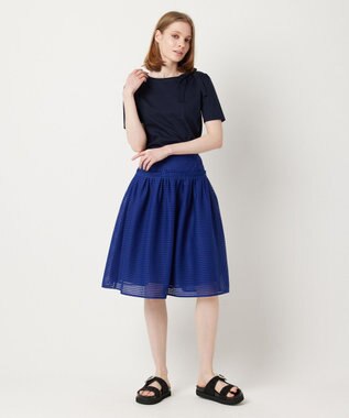 TOCCA 【洗える】AIR TEE リボン Tシャツ ネイビー系