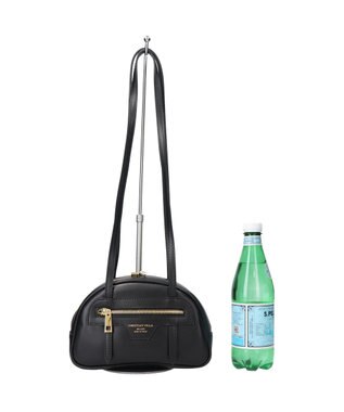 INTER-CHAUSSURES 【Christian Villa】レザースモールショルダーバッグ ブラック