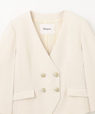 GRACE CONTINENTAL ケープスリーブジャケット ベージュ