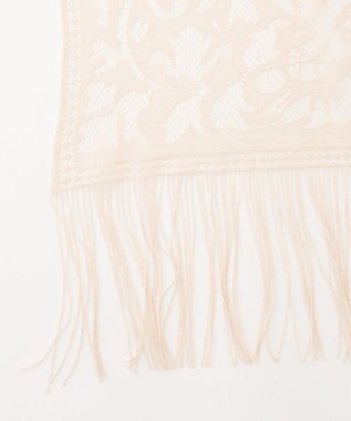 GRACE CONTINENTAL ピン付レースストール ベージュ