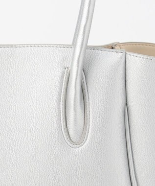 J.PRESS LADIES 【3点セット・A4サイズ収納可】クラシック マトリョーシカ トートバッグ シルバー系