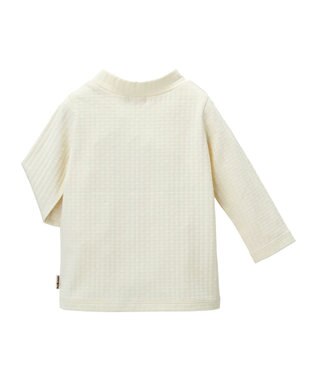 MIKI HOUSE HOT BISCUITS 【70-110cm】 モックネック長袖Tシャツ アイボリー