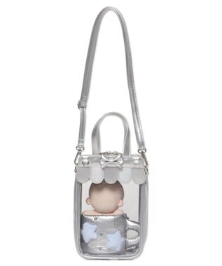 WEGO 【痛バ＆推し活グッズ】きらふわCAFEぬいマグ痛ショルダー シルバー