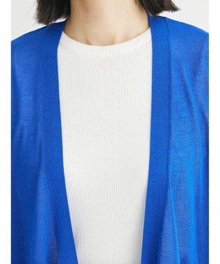 Green Parks 接触冷感　推しニット　ゆったりカーディガン Blue