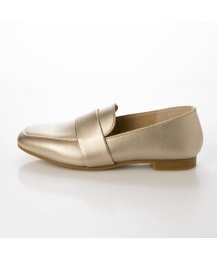 ing <ing>【WEB限定】レザーベルトローファー ゴールド