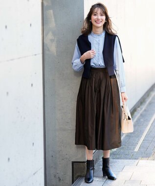 ANY SIS 【23.0～24.0cm】ベルト付き ブーツ ブラウン