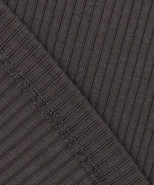 ANY テレコハイネックロングスリーブＴシャツ チャコール