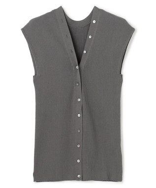 uncrave スムースニット 2WAYジレ スレート