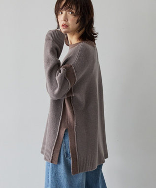 AMERICAN HOLIC バイカラーニットプルオーバー【WEB限定カラー有り】