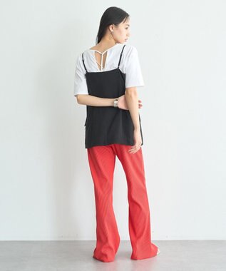 earth music&ecology 【セットアップ対応】フラップボタンビスチェ Black