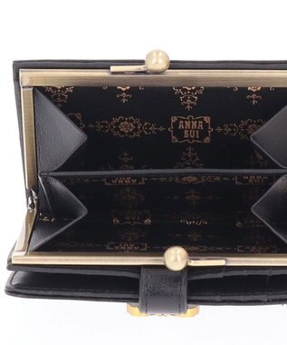 ANNA SUI ロジェ 口金二つ折り財布 ブラック