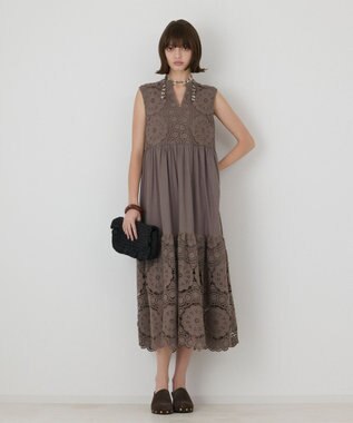 GRACE CONTINENTAL エンブロイダリーワンピース