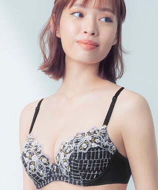 Wing ブラジャー Wing Lesiage 自然なまるみシルエット ソフトなつけごこち 【2960シリーズ】 ブラ PB2960 ウイング／ワコール ブラック