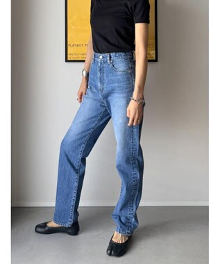 woadblue <坪田あさみさんコラボ＞THE STRAIGHT MIDBLUE