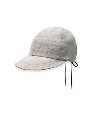 林八百吉商店 un chapeau  編上げキャップ ベージュ