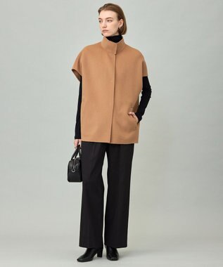 ICB L WoolRever  スタンドカラージレ キャメル系