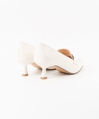 BONTRE 【MIONOTIS/ミオノティス】ヒールモカシンレザーパンプス/726B ホワイト