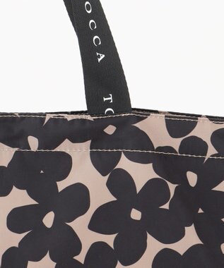 TOCCA 【WEB＆一部店舗限定・A4サイズ対応】DANCING TOCCA SUBBAG サブバッグ ベージュ×ブラック花柄