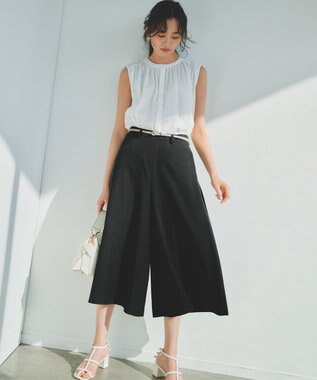 組曲 【先行予約】【WEB限定】スムースクロス ハーフパンツ ブラック系