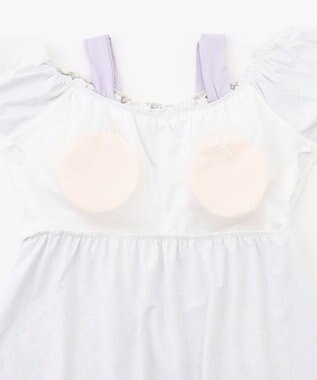 組曲 KIDS 【SS-Lサイズ】 ボタニカルフラワースイムウェア(セパレート) ラベンダー