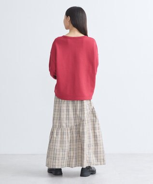 earth music&ecology アソートロゴスウェット Red