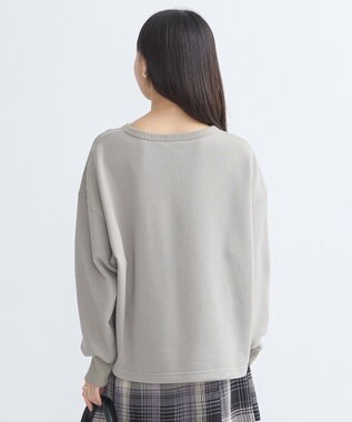 earth music&ecology アソートロゴスウェット Gray Beige