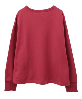 earth music&ecology アソートロゴスウェット Red