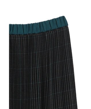 CRAFT STANDARD BOUTIQUE 配色チェックプリーツスカート Check Black