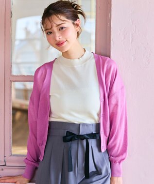 シアーニット カーディガン