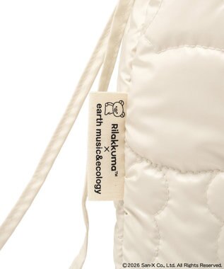 earth music&ecology 【予約】リラックマ×earth シルエットキルトトートバッグ アイボリー