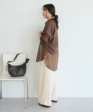 CRAFT STANDARD BOUTIQUE シアーハオリシャツ Brown