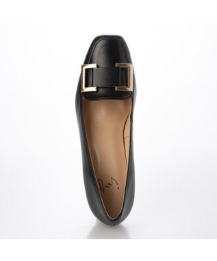 ing <ing>スクエアバックルローファーパンプス ブラック