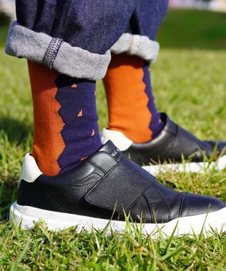 nitorito 【UNISEX】米沢オリジナル柄 mountain&moon 靴下 camel