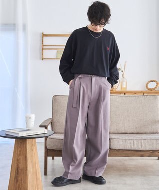 WEGO 【ユニセックス着用ITEM/MLサイズ展開】U.S. POLO ASSN.ワンポイント刺繍LST ブラック