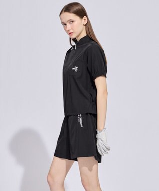 PW CIRCULUS 【WOMEN】ギャザリングショーツ ゴルフウェア レディース ブラック系